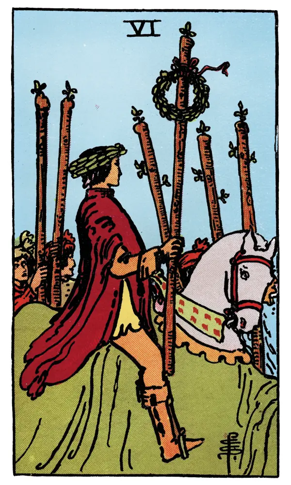 Sechs der Stäbe
